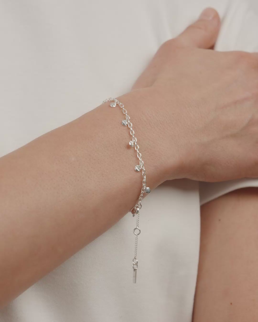 PANNA coin armbånd sølvbelagt