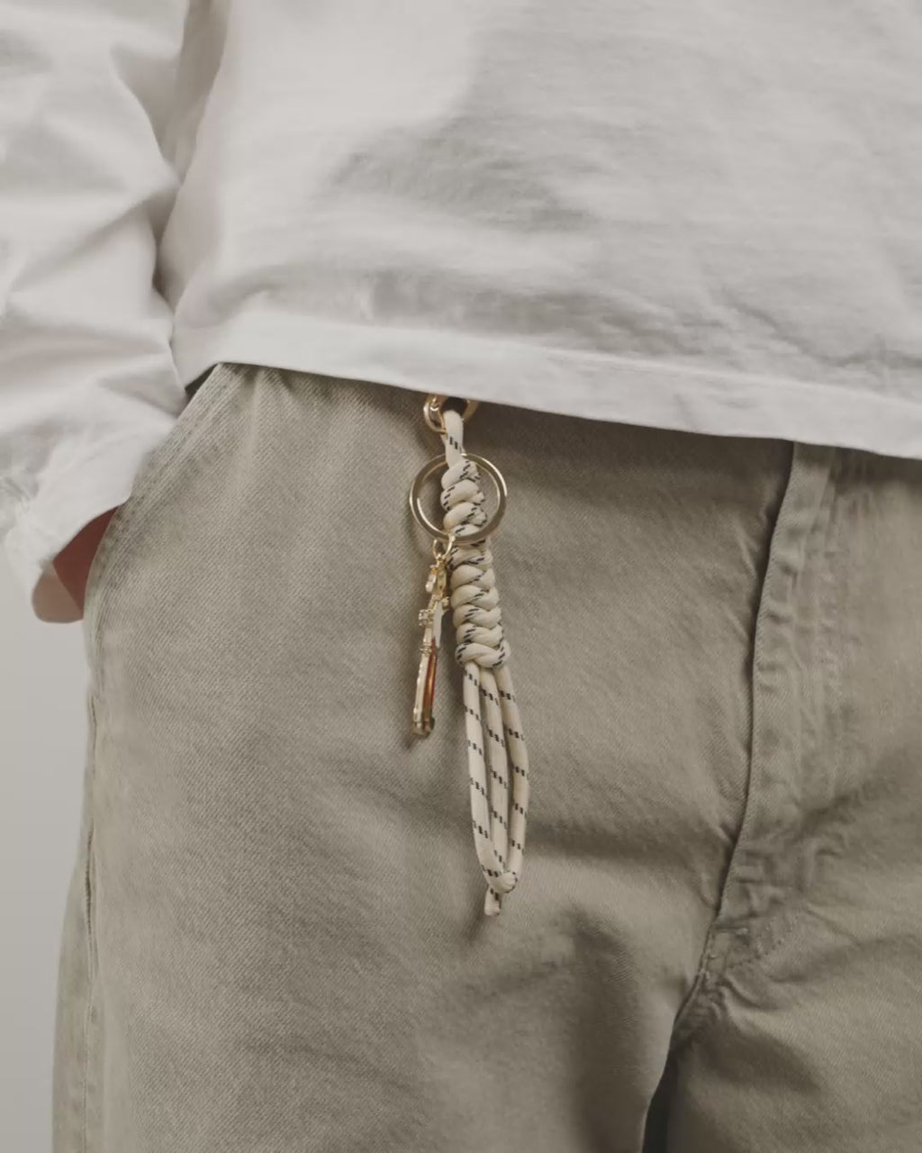 MSF keychain, gold-plated