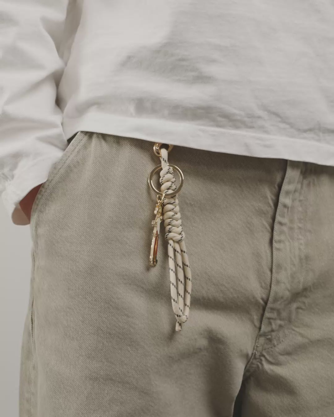 MSF keychain, gold-plated