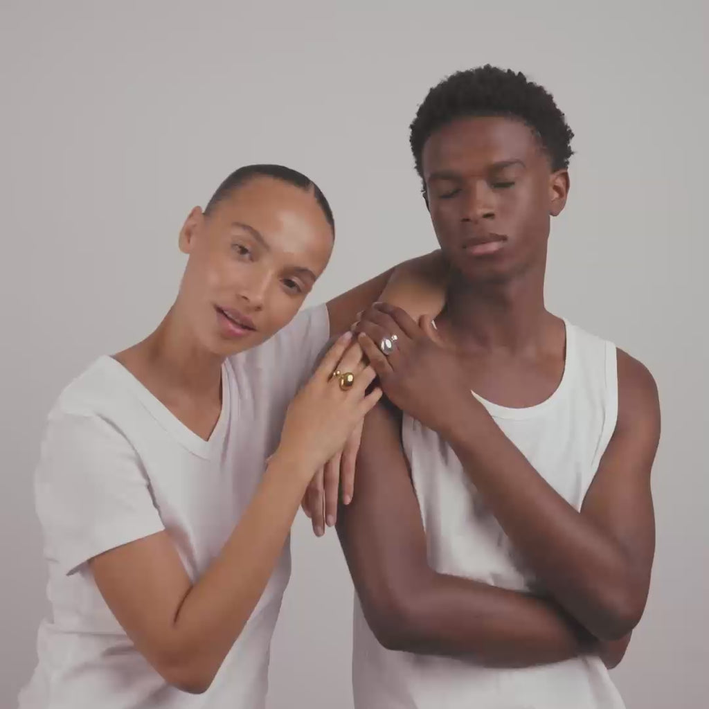 ALVIN ring silver-plated