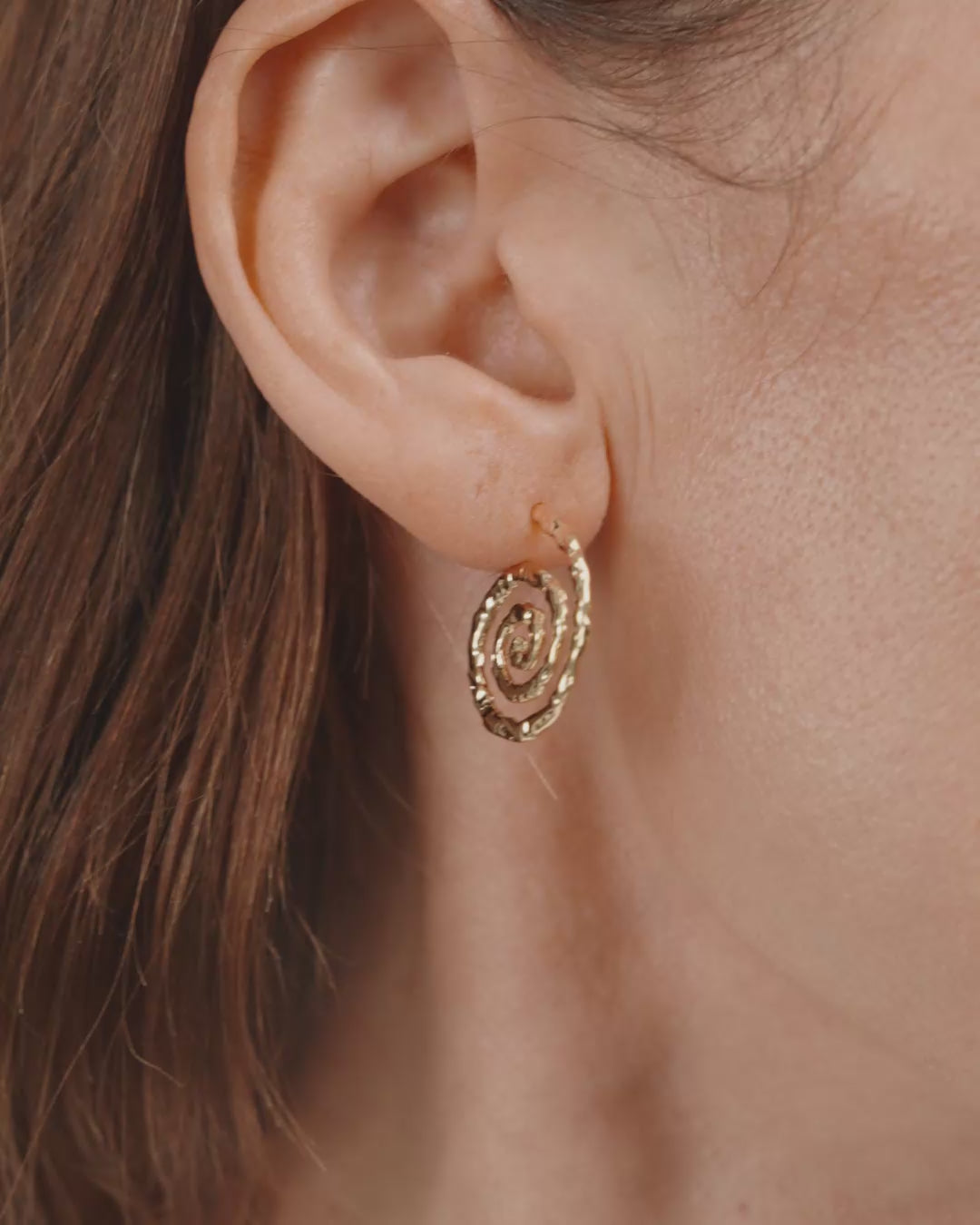 STILL earrings gold-plated