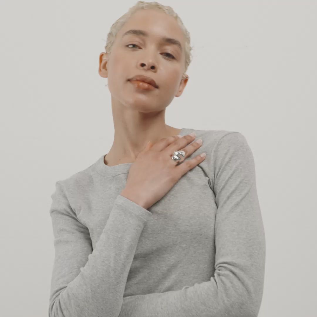 JOHNNIE ring silver-plated