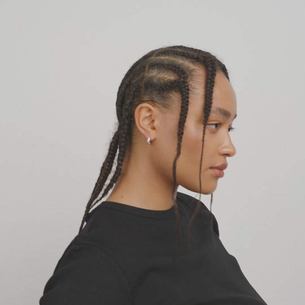 NEVAEH hoops silver-plated