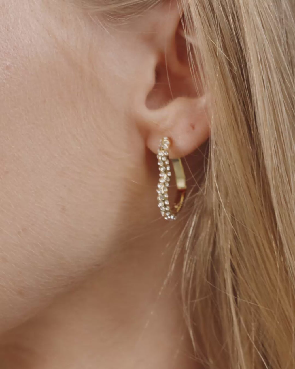 SORA heart earrings gold-plated