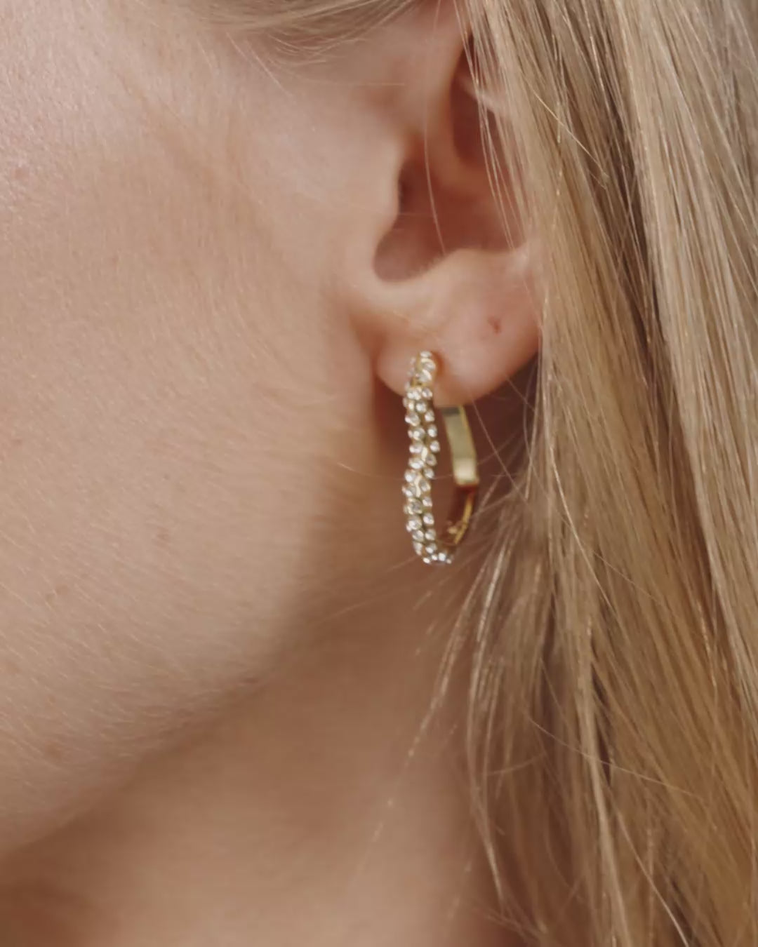 SORA heart earrings gold-plated