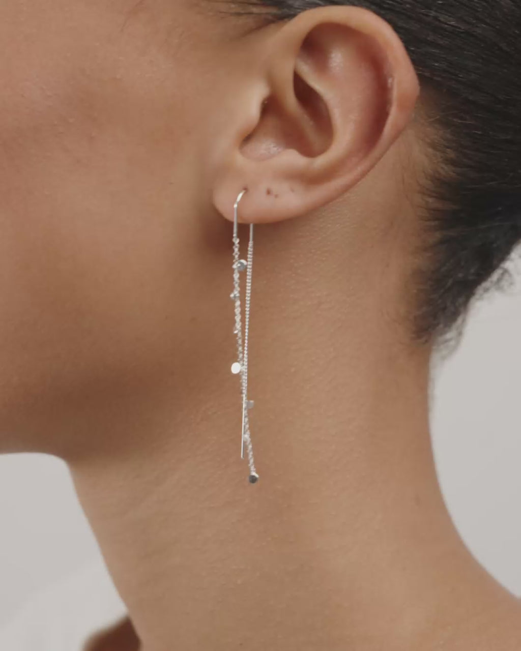 BAYLEN chain earrings silver-plated