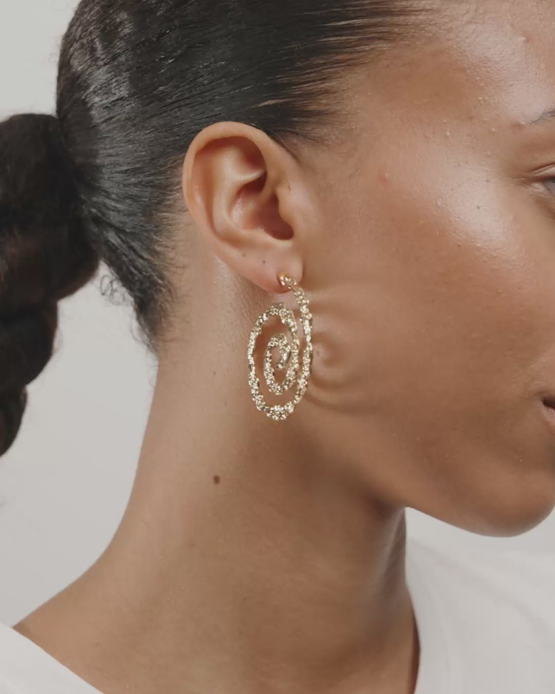 STILL earrings gold-plated