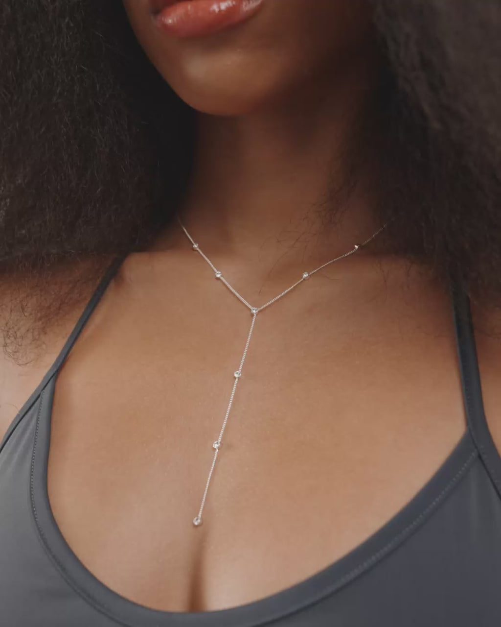 ROOT Y-necklace silver-plated