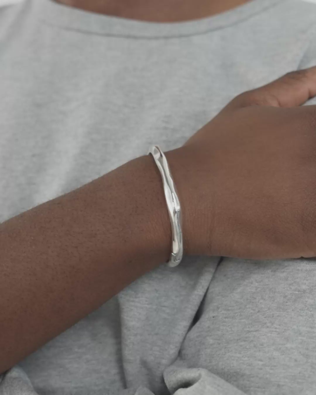 HARRISON armring sølvbelagt