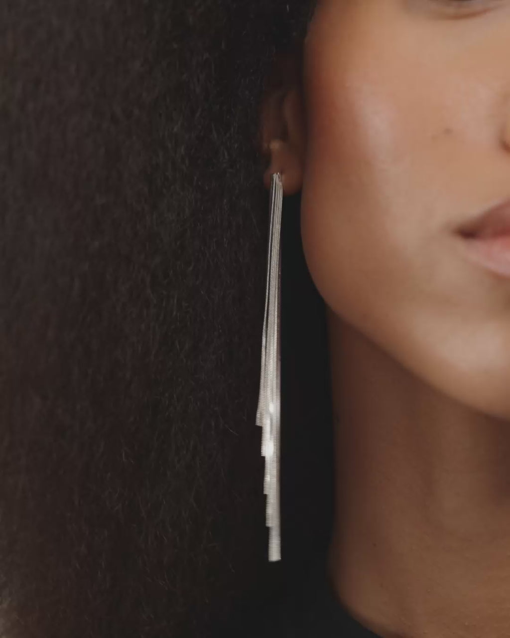 OLANOR earrings silver-plated