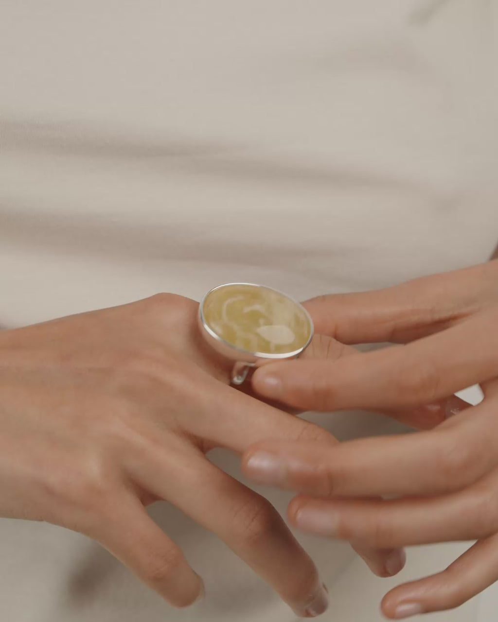 STILL ring silver-plated/yellow