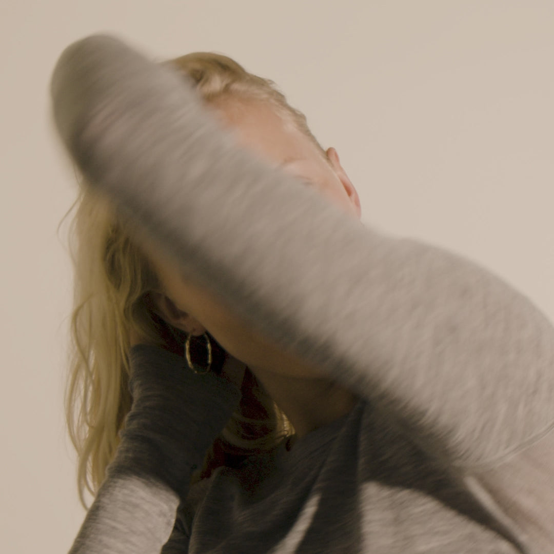 EDDY hoops organisk form guldpläterade maxi