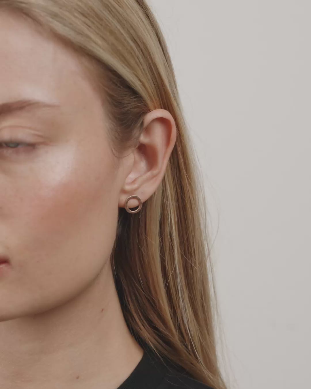 LIV earrings rosegold-plated