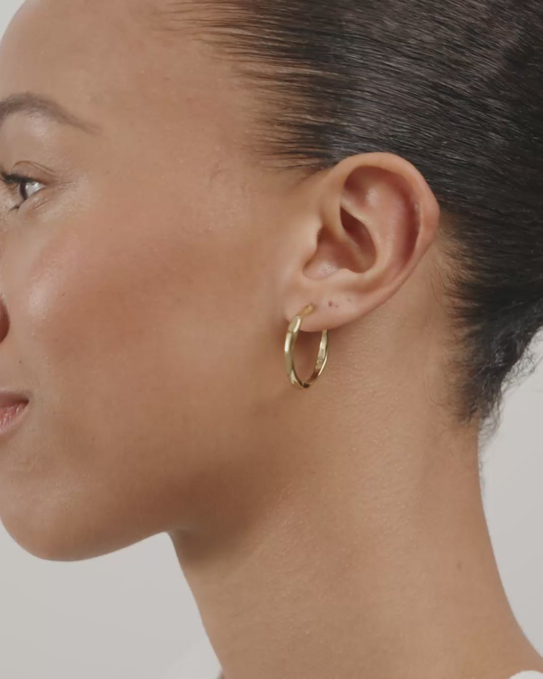 INNER hoop earrings gold-plated