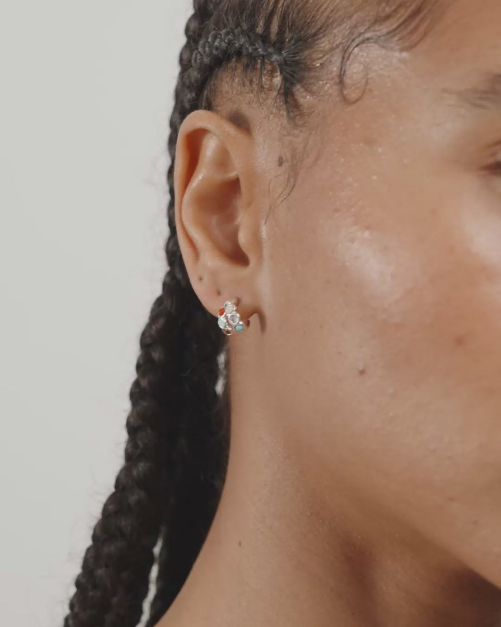 LONNIE earrings silver-plated/multi