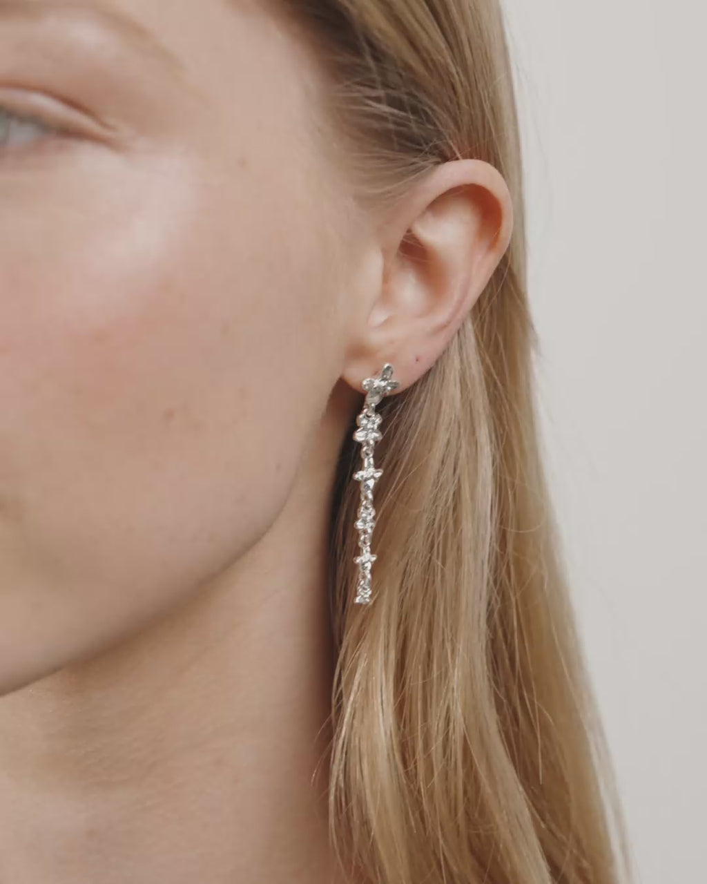TRACE earrings silver-plated