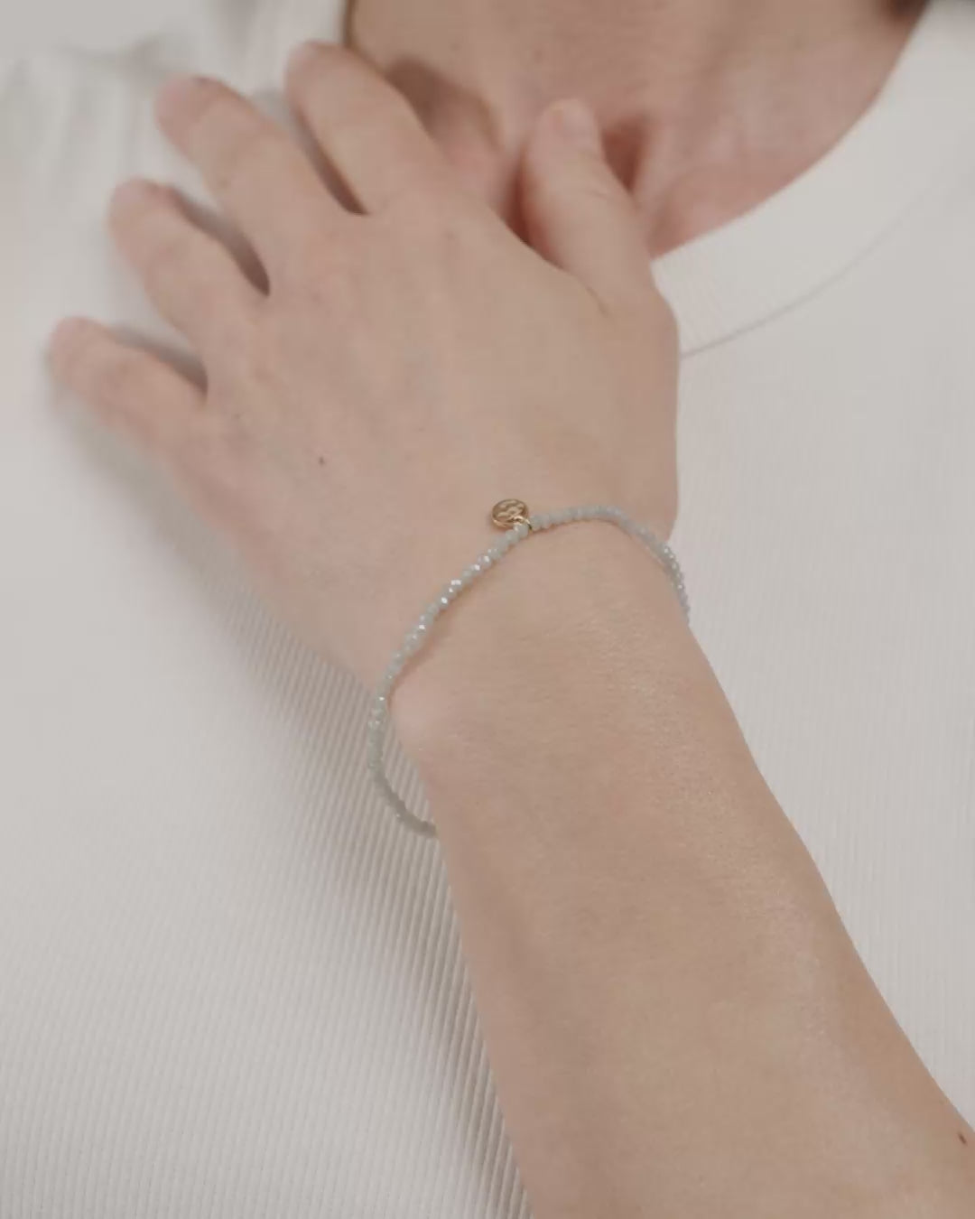 INDIE bracelet blue, gold-plated