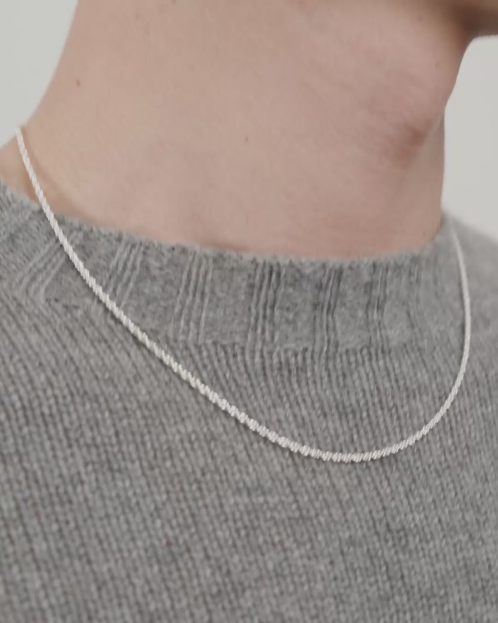 PAM robe chain necklace silver-plated