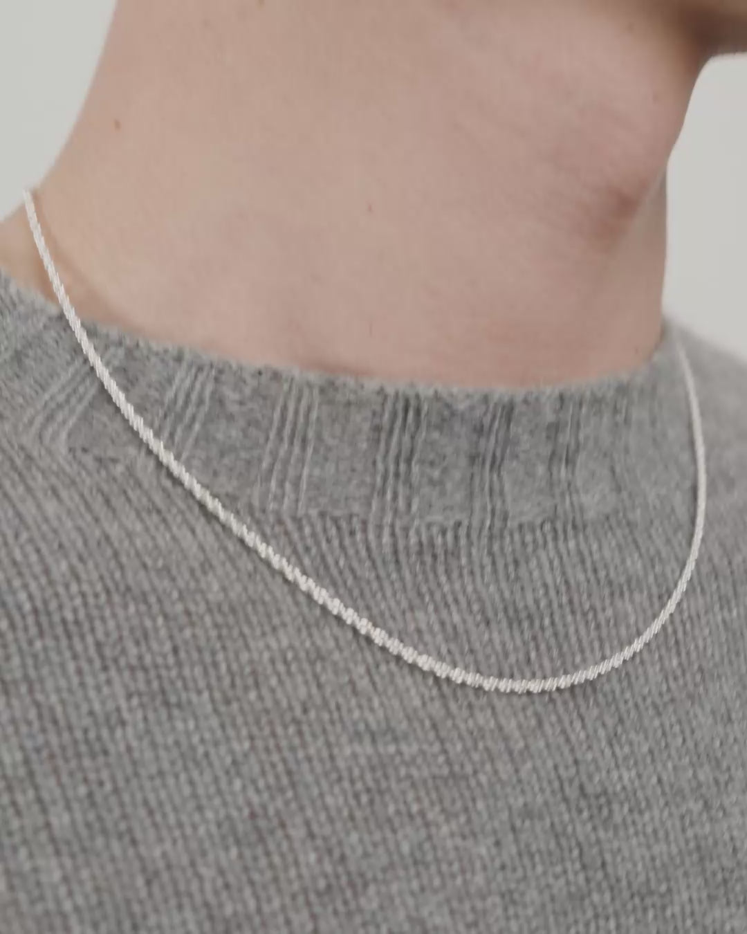 PAM kedjehalsband silverpläterat