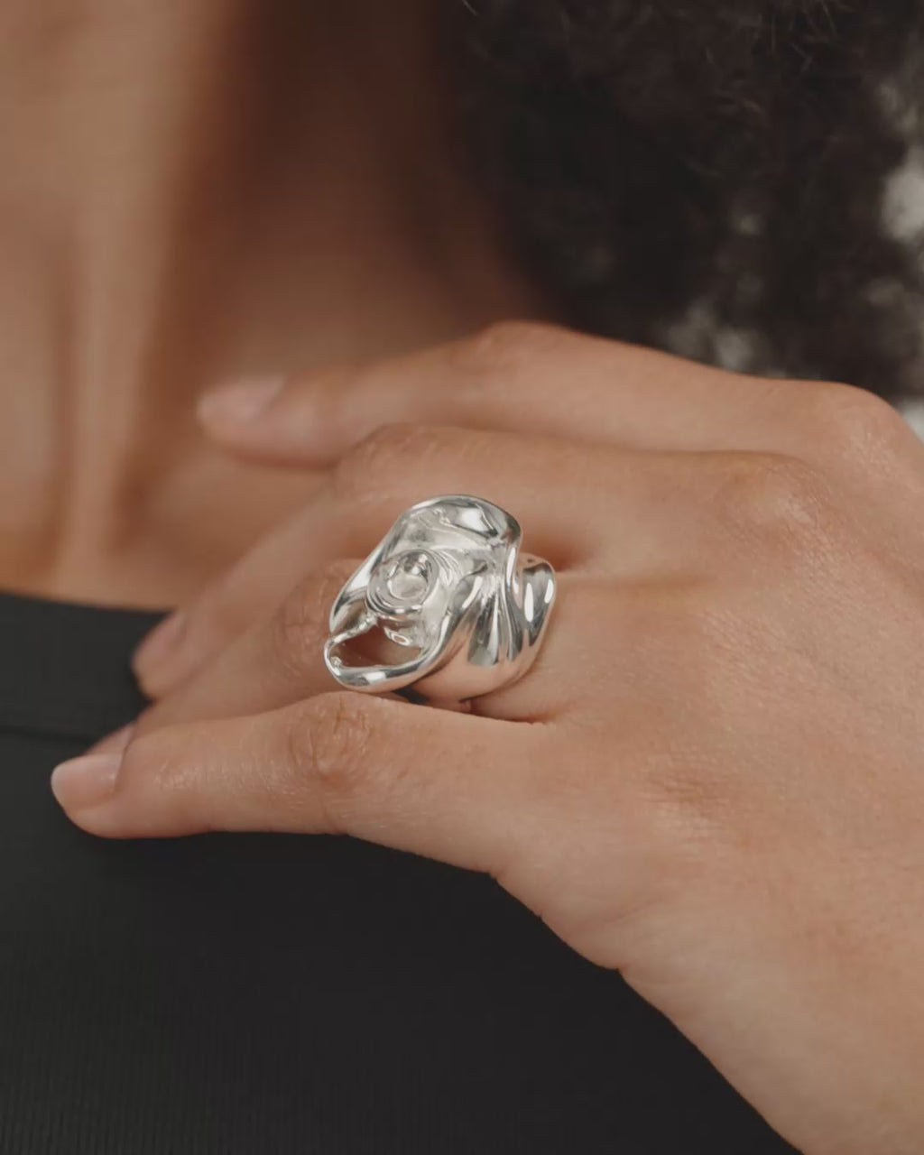 INNER ring silver-plated
