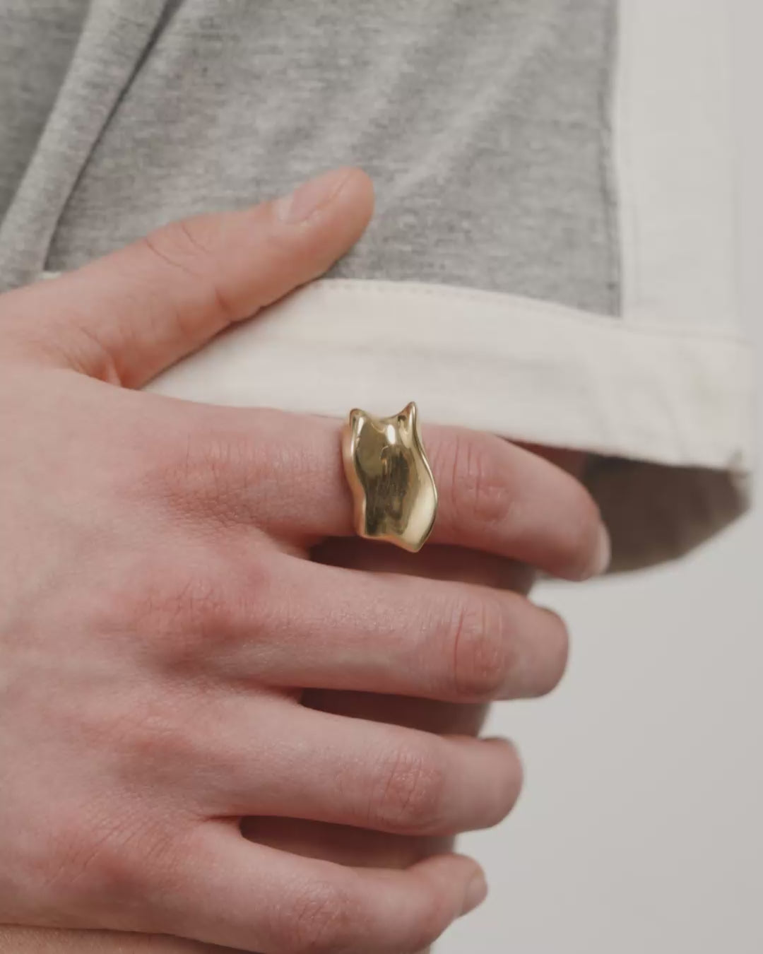 ELYS ring guldpläterad