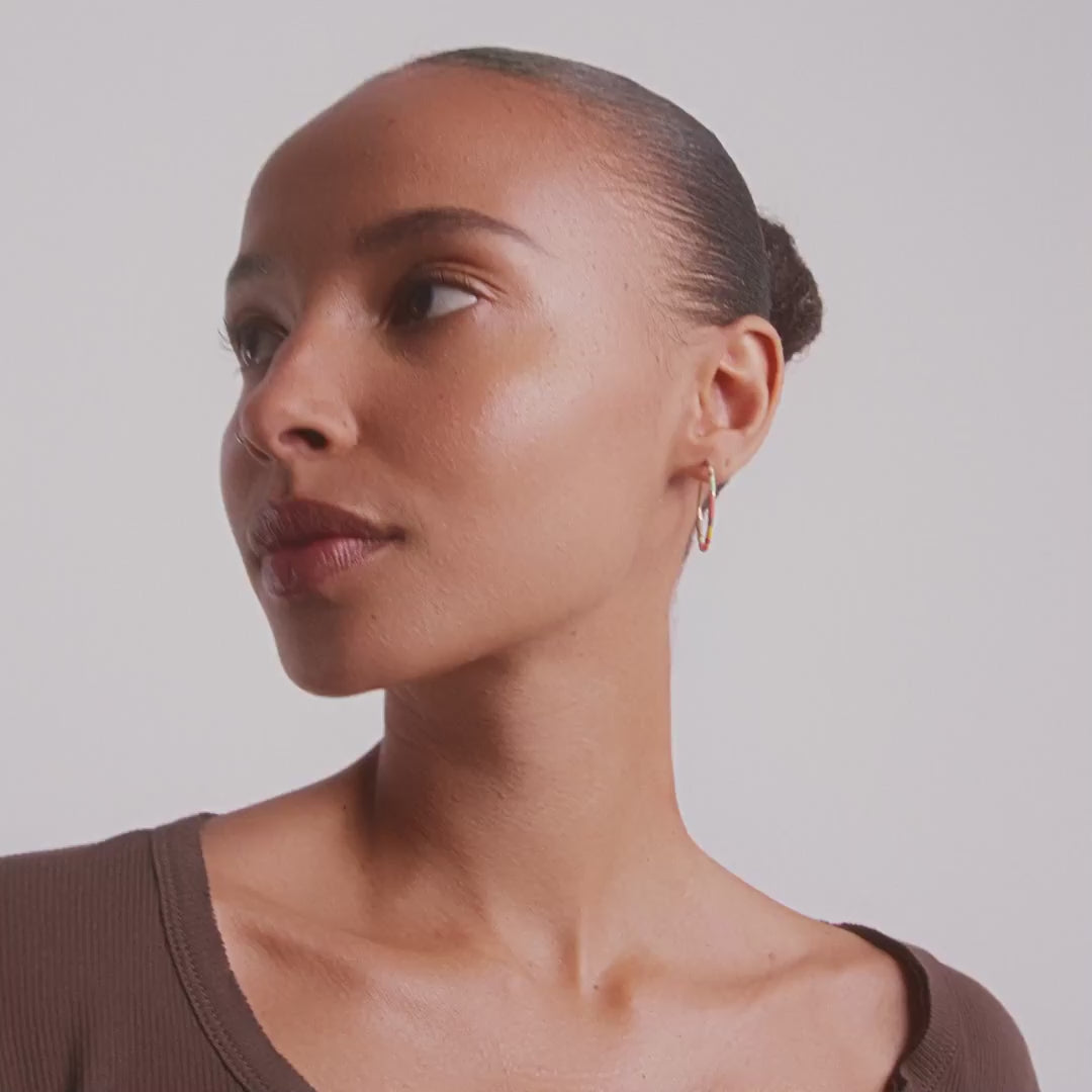 ALISON hoop earrings rose/gold-plated