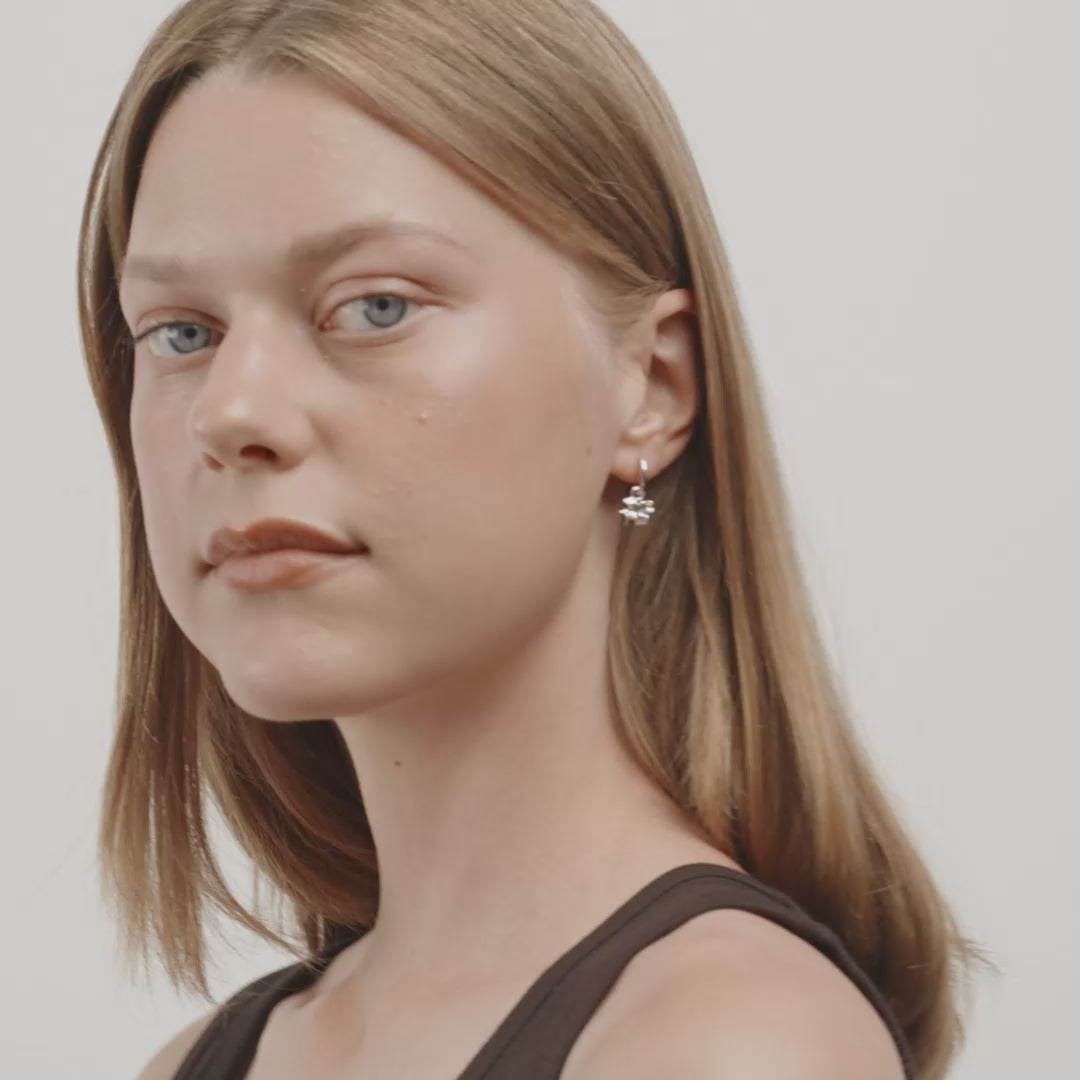 TIMBER earrings silver-plated