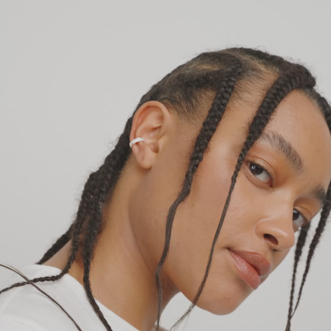 KEEGAN ear cuff sølvbelagt