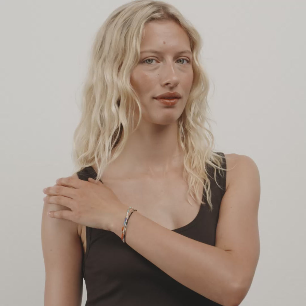 ALISON armband multi, guldpläterad