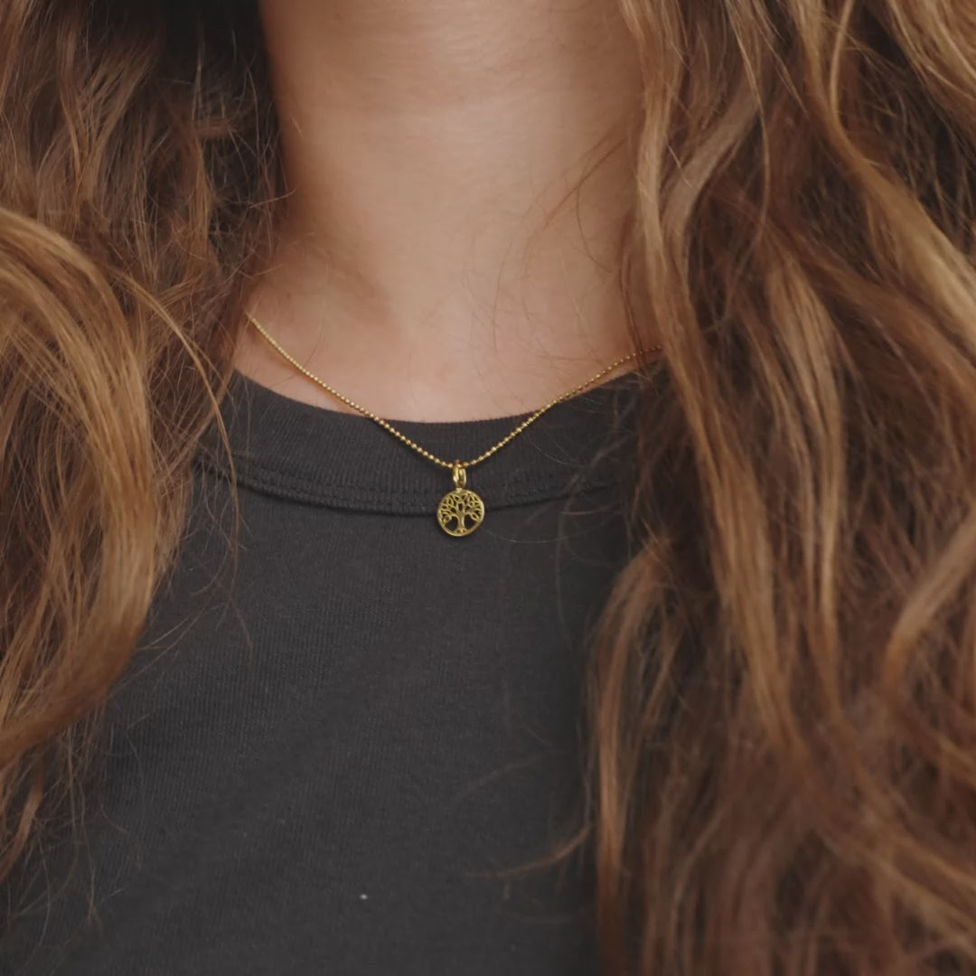 CHARM mini tree of life pendant gold-plated