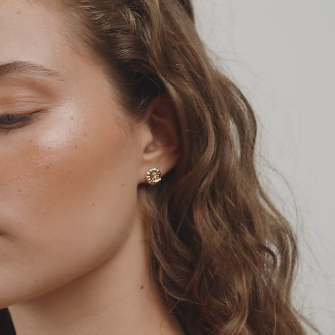 HAZE earrings gold-plated
