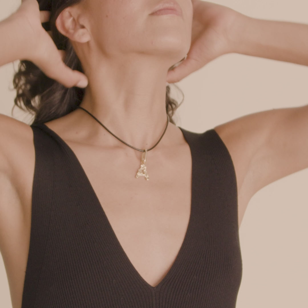 CHARM pendant A, gold-plated