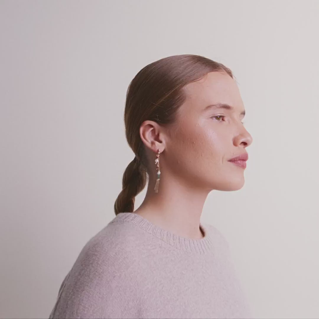 SIBYL single earring gold-plated