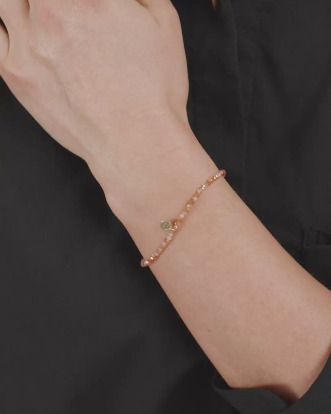 INDIE bracelet rose, gold-plated
