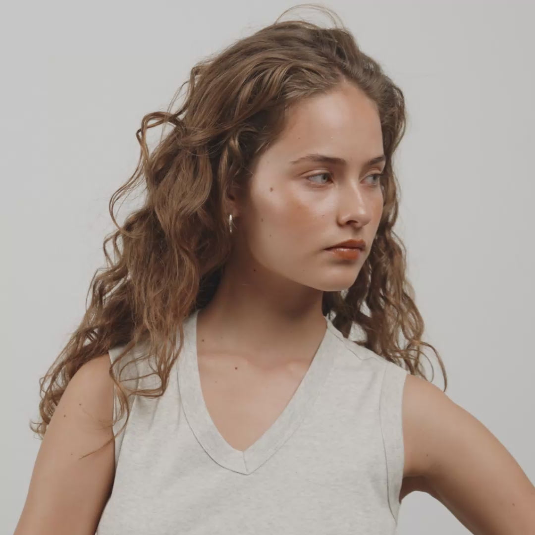 MADDIE chunky hoop øreringe sølvbelagt