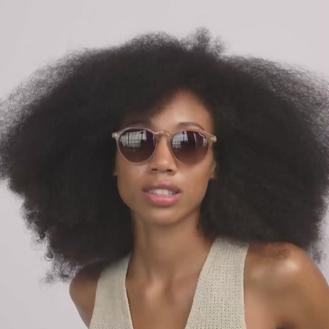 ALEJANDRA-Sonnenbrille in Hellbraun