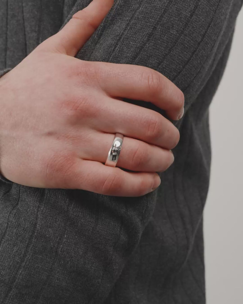 ELIO Ring versilbert
