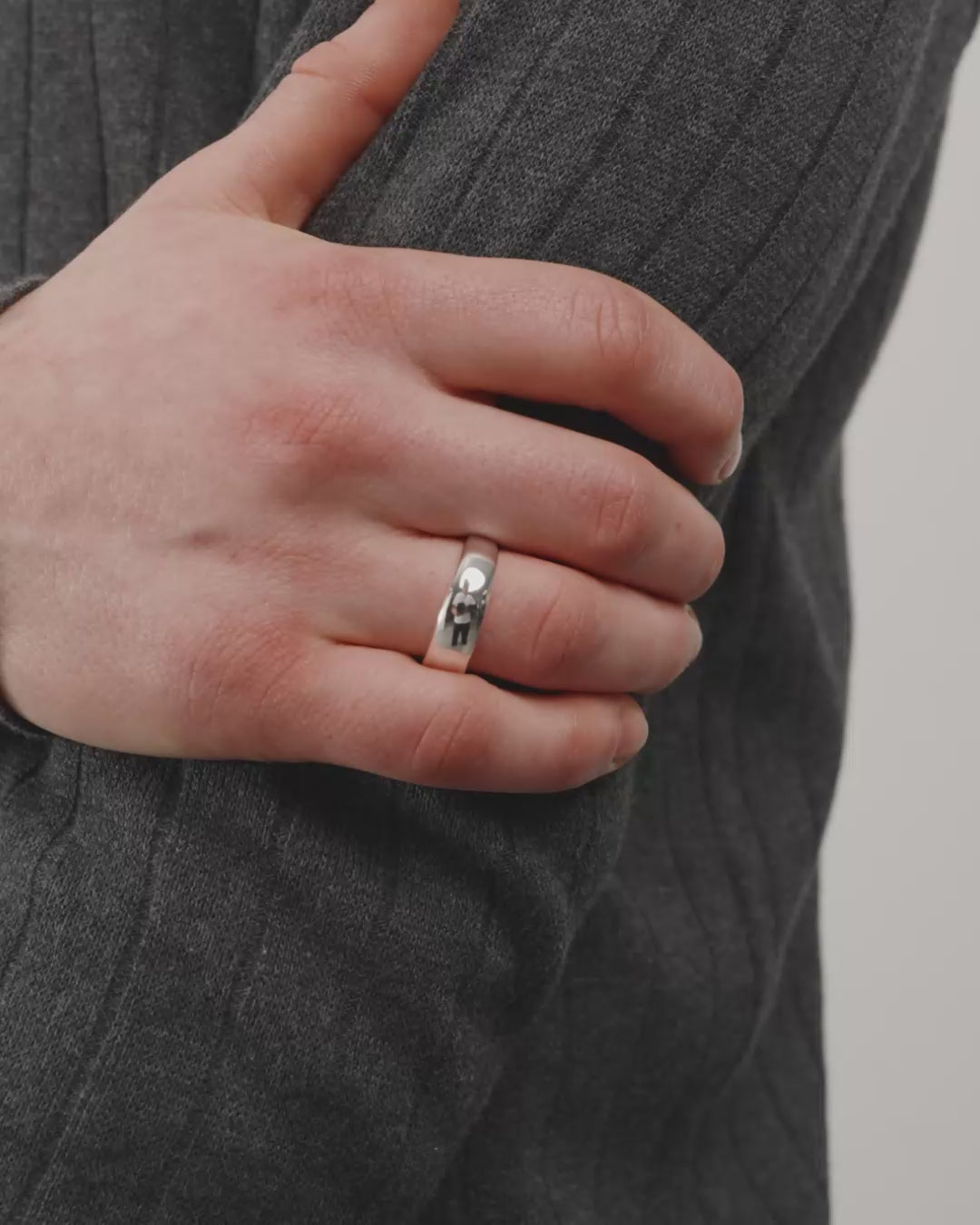 ELIO Ring versilbert