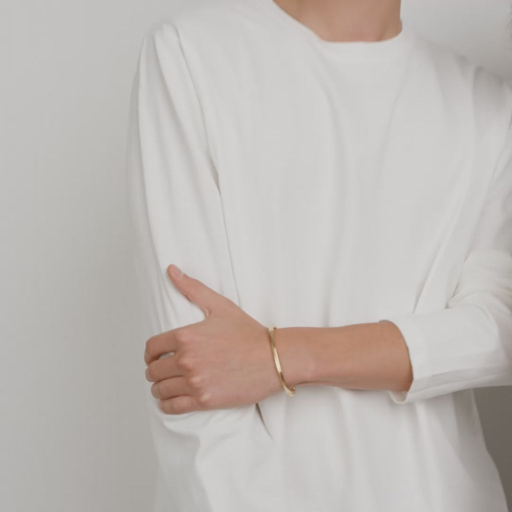ALAIA armring guldpläterad