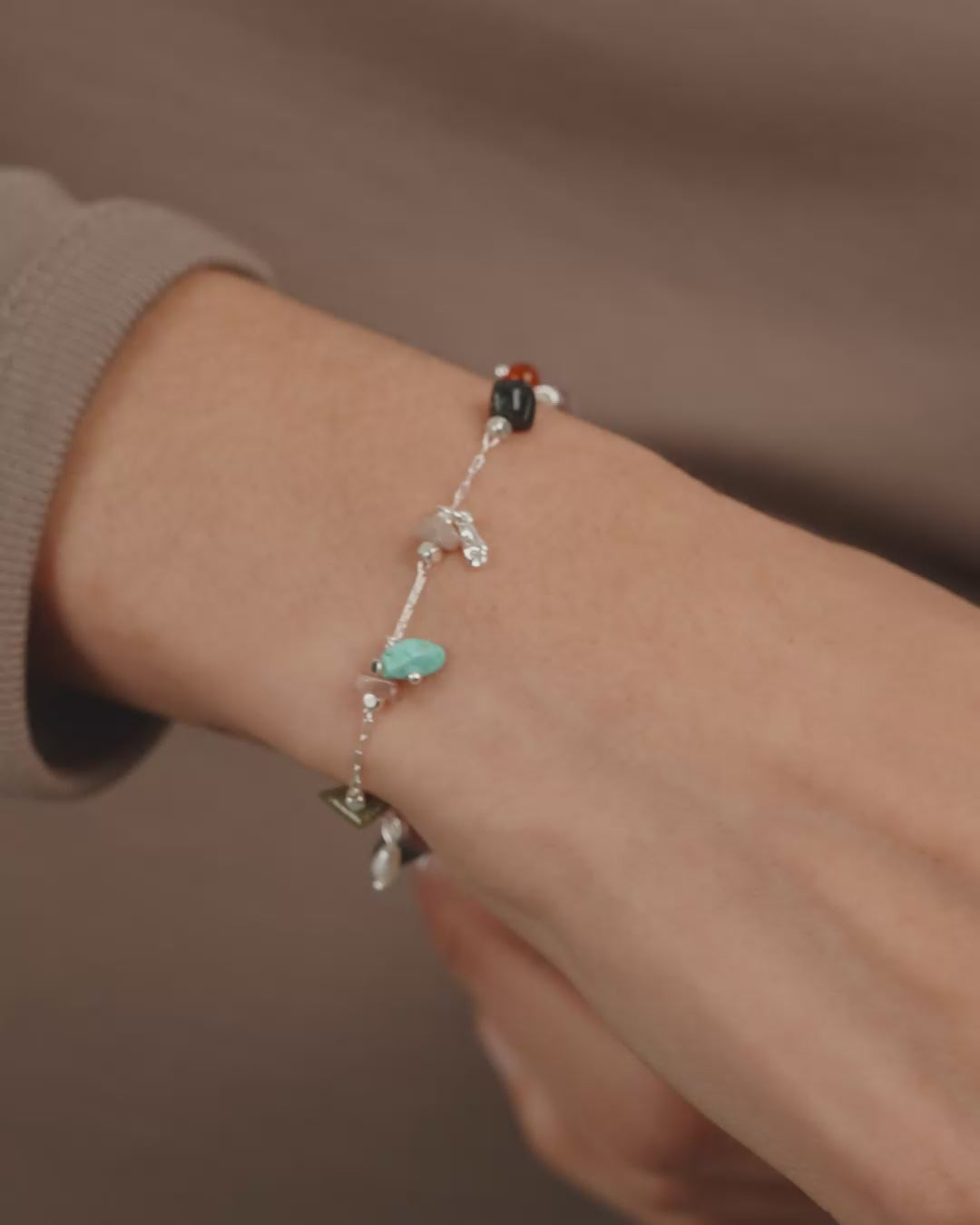 HERE bracelet silver-plated/multi