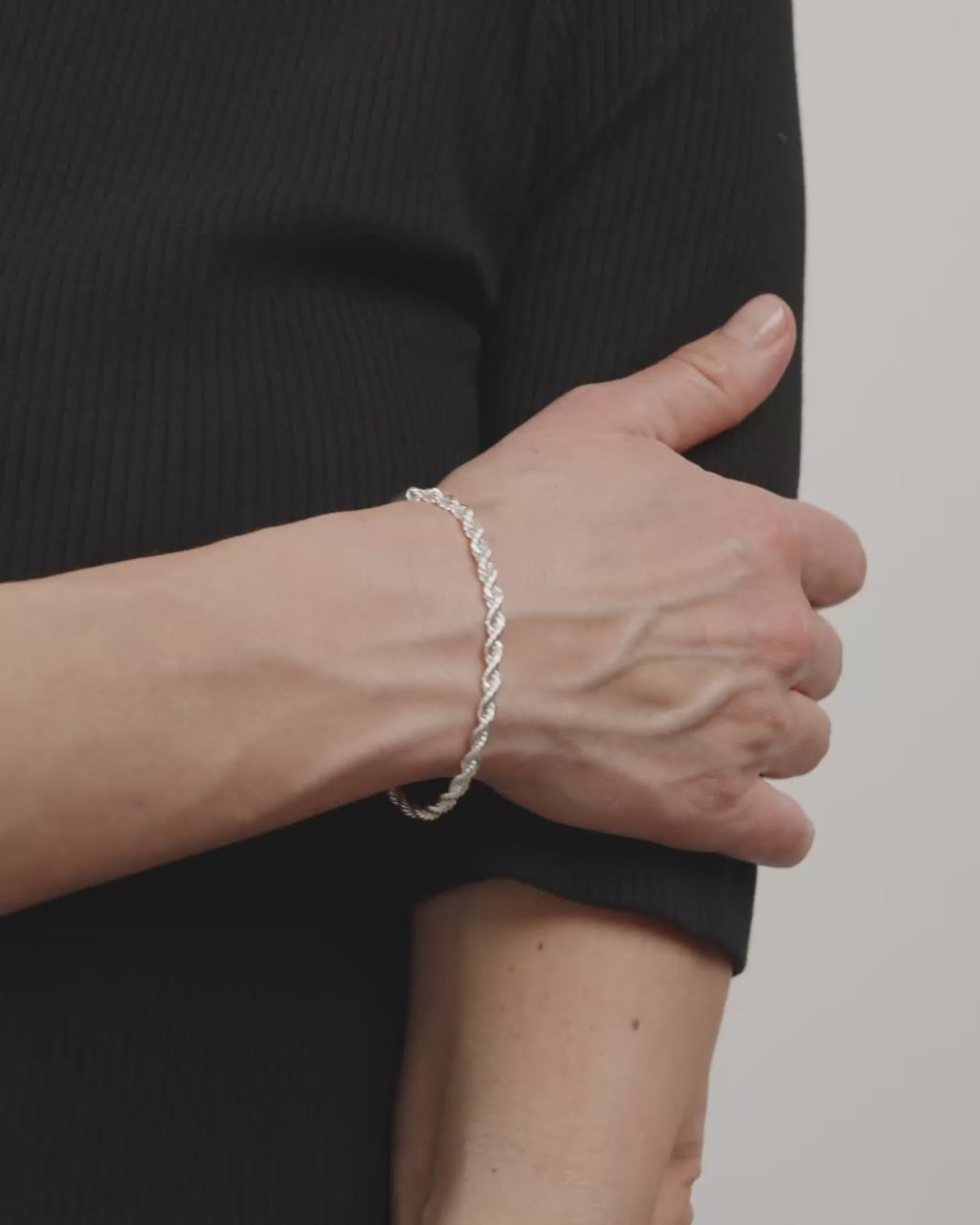 PAM robe chain bracelet silver-plated