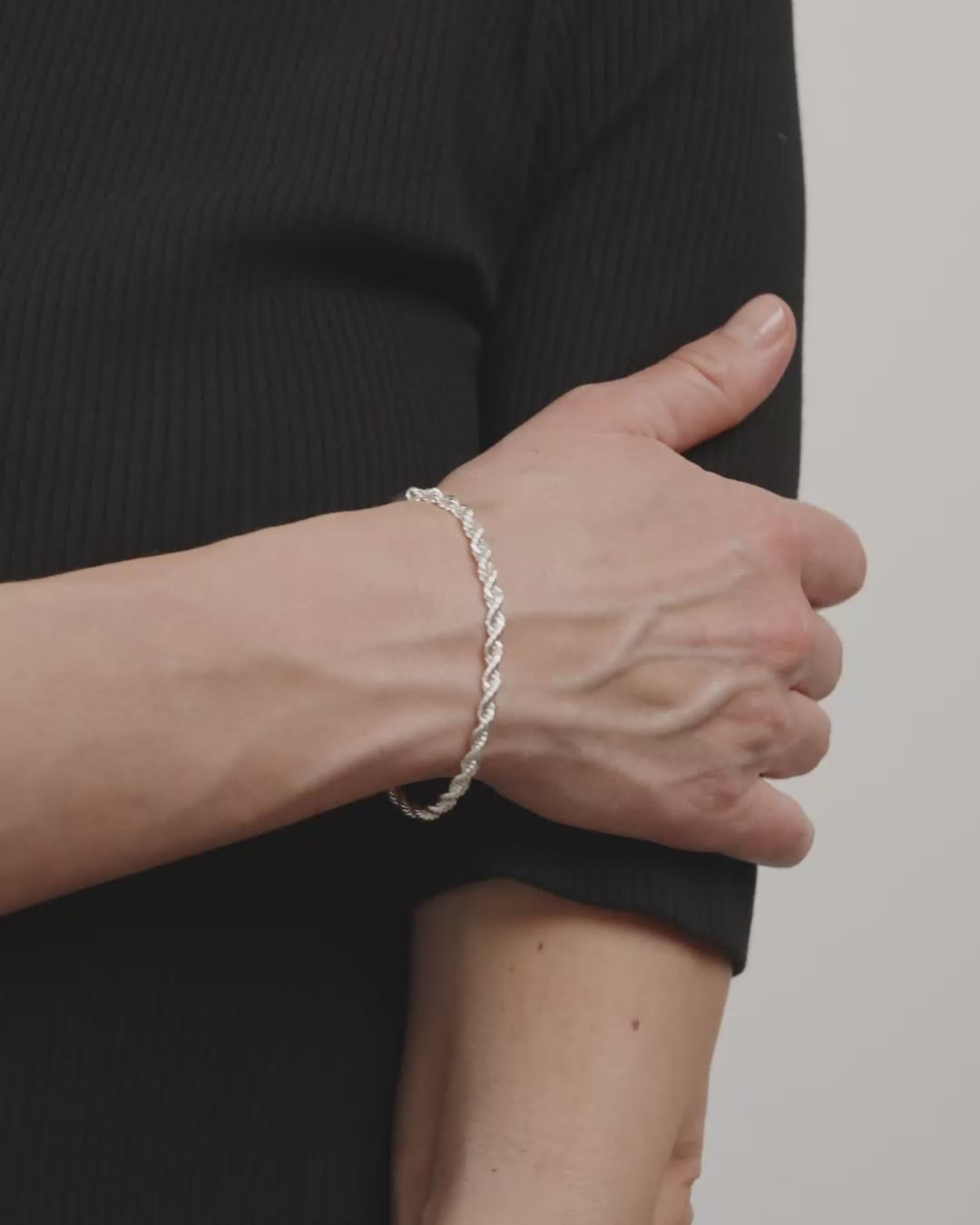 PAM robe chain bracelet silver-plated