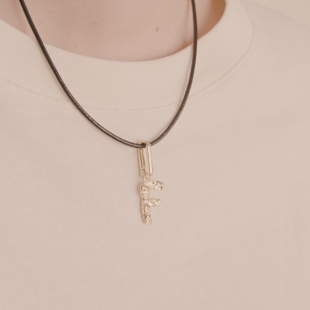 CHARM pendant F, gold-plated