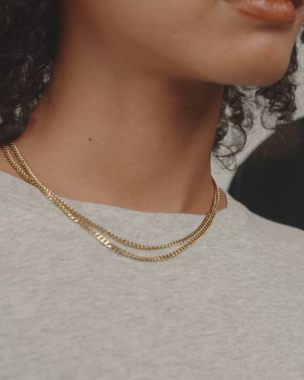 INNER 2-in-1 set necklaces gold-plated