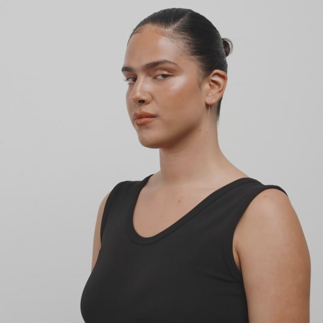 TITIANA krystal øreringe guldbelagt