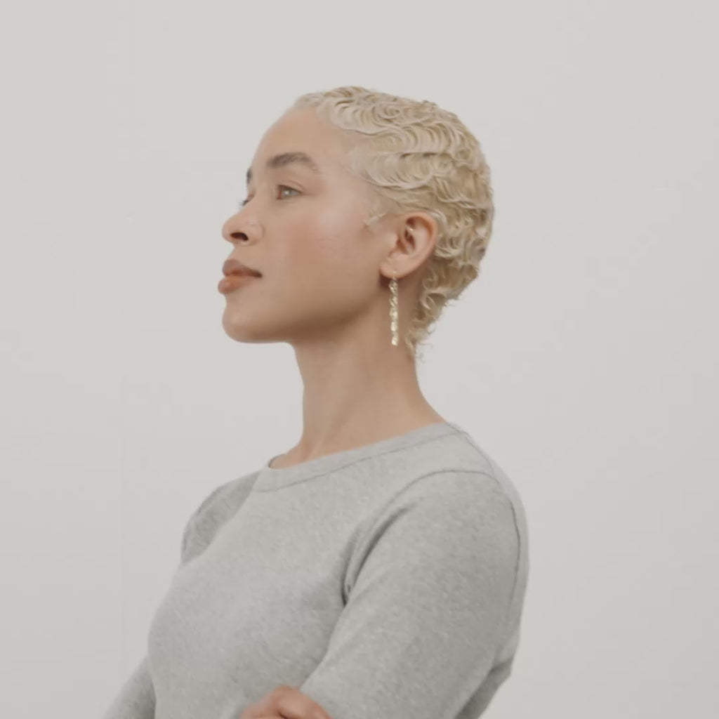 ELIYAH chain earrings gold-plated