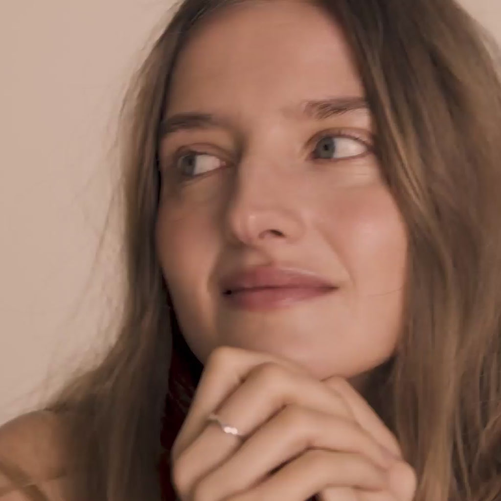 LULU Wirbelstapelring, versilbert