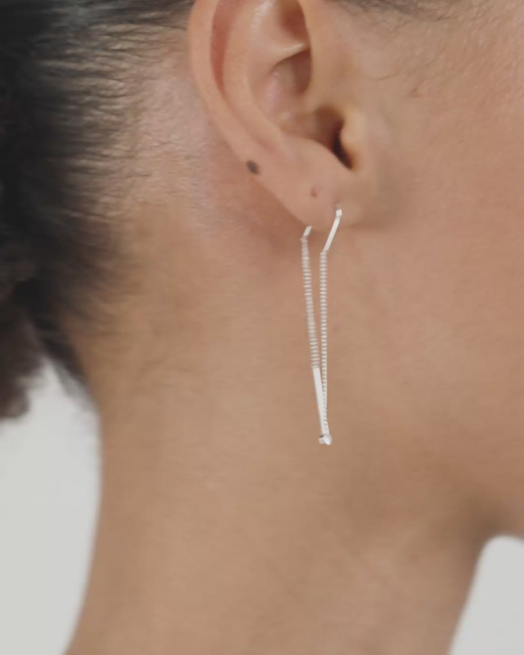 LUMI chain earrings silver-plated