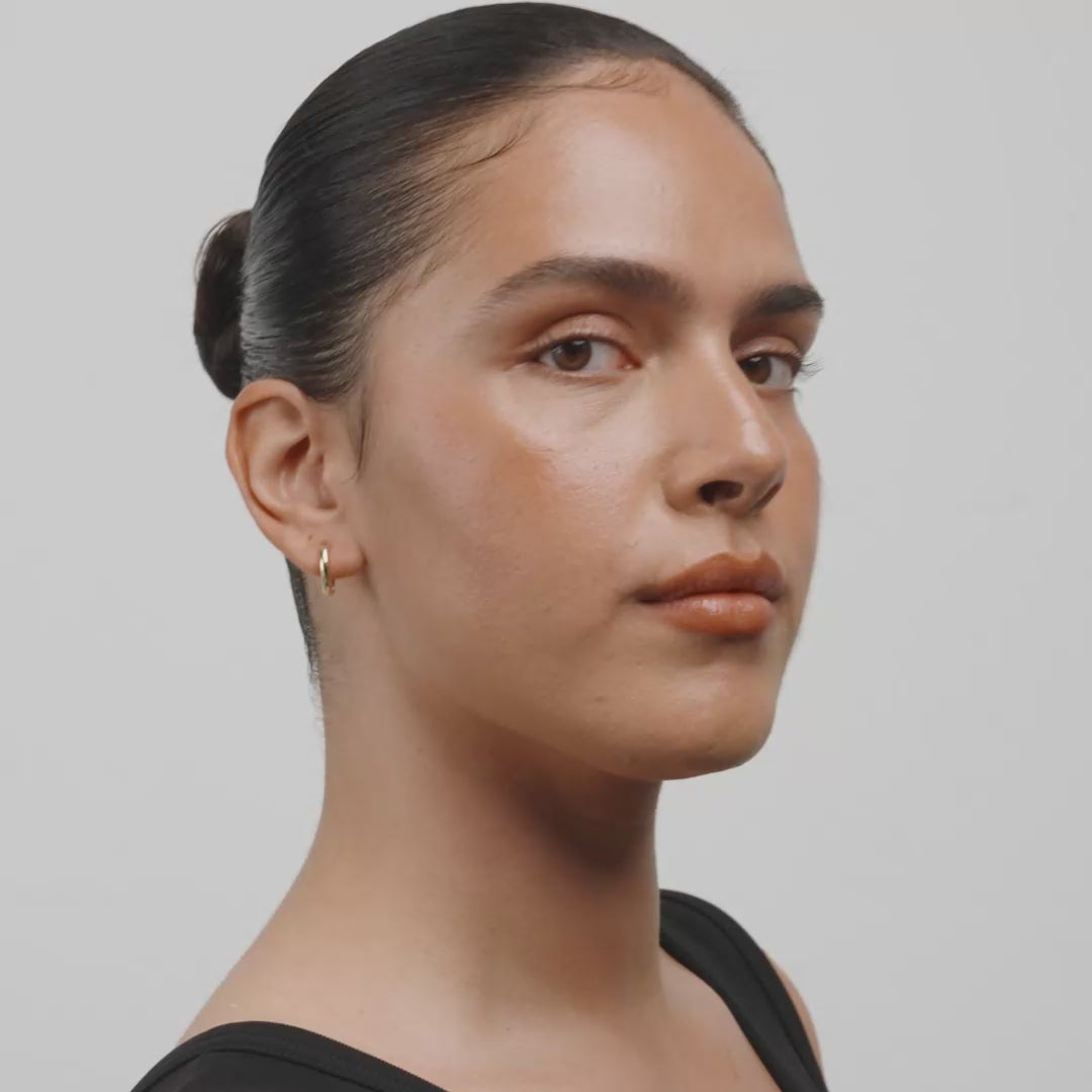 TYRA chunky hoop earrings gold-plated