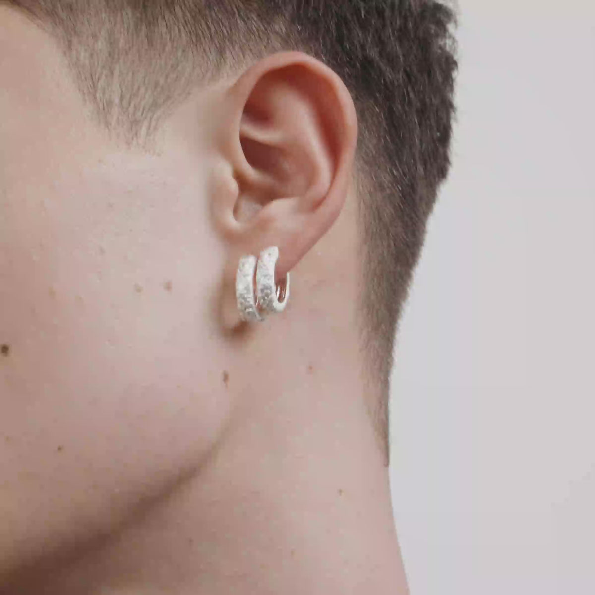 ELFRIDA hoops silverpläterade